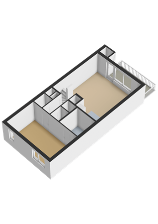 Plattegrond - Agorahof 453, 8224 JK Lelystad - Eerste verdieping - 3D.png